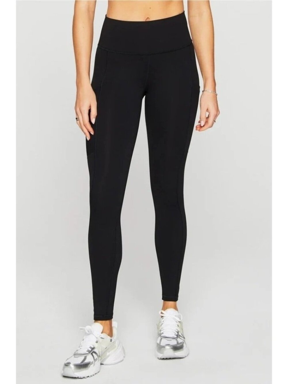 NWT Fabletics Women's L Oasis Pureluxe High-Waist Legging Black Pockets P0796